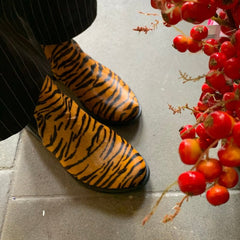 Taille - Tiger Cowhide Chelsey boot - Boot - British D'sire