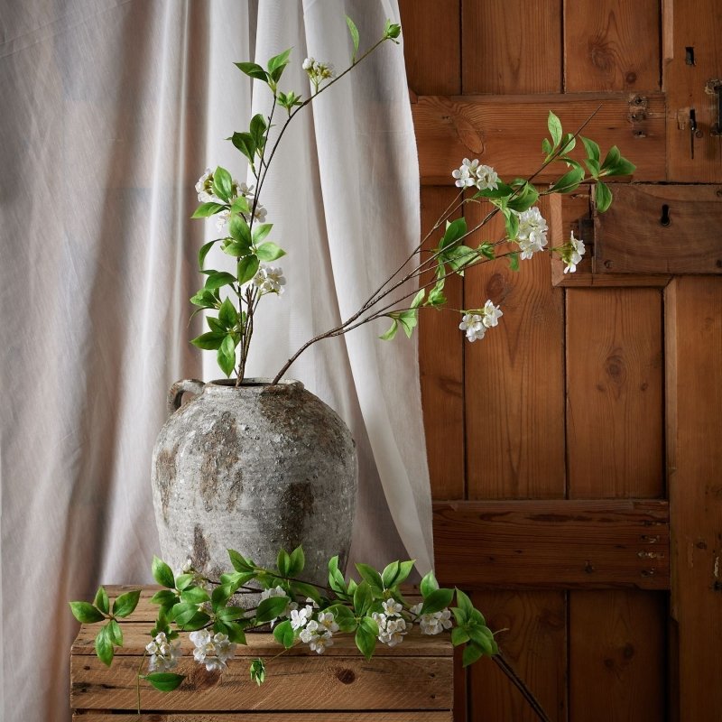 Tall Mock Orange Spray Artificial Flower Stem - Artificial Plants & Trees - British D'sire