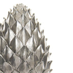 Tall Silver Pinecone Finial Decorative Artificial Stem - Figurines - British D'sire