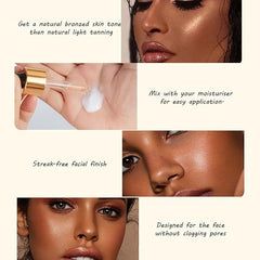 Tanning Aid Extends Protects The Natural Skin Tone With Aloe Vera, Moisturises The Skin, Absorbs Quickly Non-Greasy, Gives Skin a Long-Lasting Golden Tan, Vegan+Cruelty - British D'sire