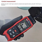 TASI Contact and Non - contact Dual Use Portable Measuring Speed Meter Digital Display Laser Tachometer - British D'sire