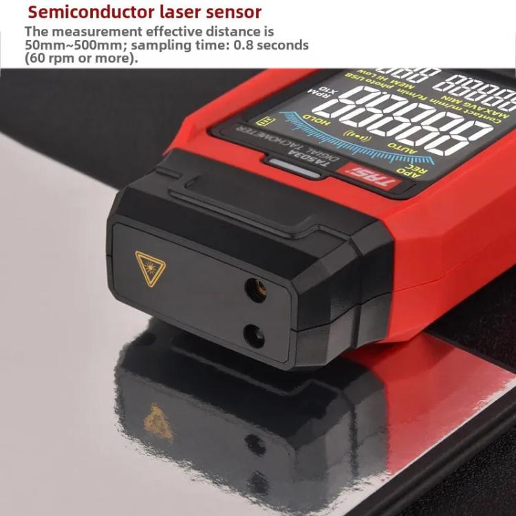 TASI Contact and Non - contact Dual Use Portable Measuring Speed Meter Digital Display Laser Tachometer - British D'sire