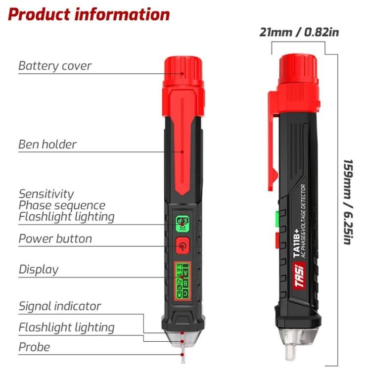TASI TA11B+ Non-contact Inductive LCD Digital Display Tester Secondary image