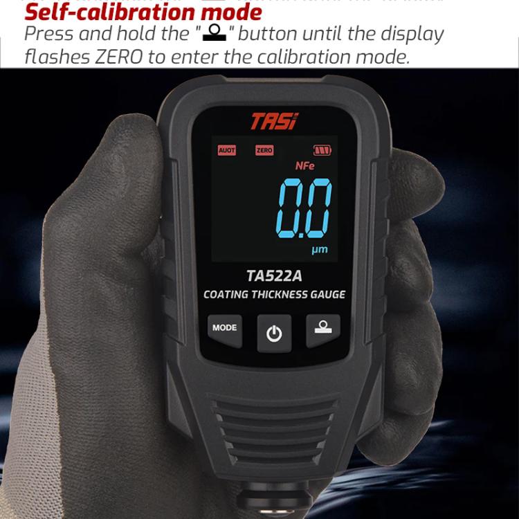 TASI TA522A Car Paint Film Meter Paint Surface Tester Coating Thickness Gauge(Black) - British D'sire