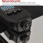 TASI TA522A Car Paint Film Meter Paint Surface Tester Coating Thickness Gauge(Black) - British D'sire