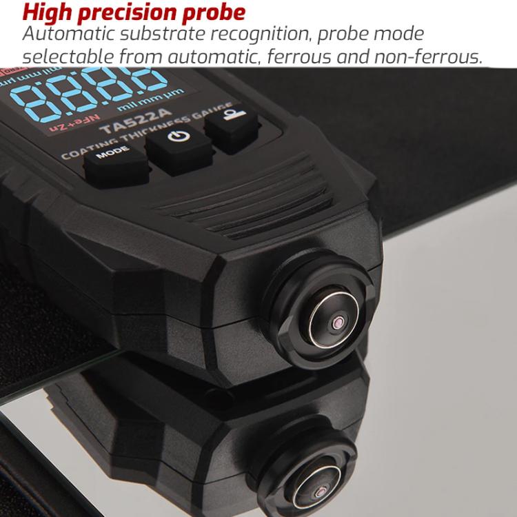 TASI TA522A Car Paint Film Meter Paint Surface Tester Coating Thickness Gauge(Black) - British D'sire