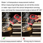 TASI TA603A - 32 - 1080 degrees Celsius Color Screen Infrared Thermometer Industrial Electronic Thermometer - British D'sire