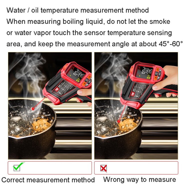 TASI TA603B - 32 - 1380 degrees Celsius Color Screen Infrared Thermometer Industrial Electronic Thermometer - British D'sire