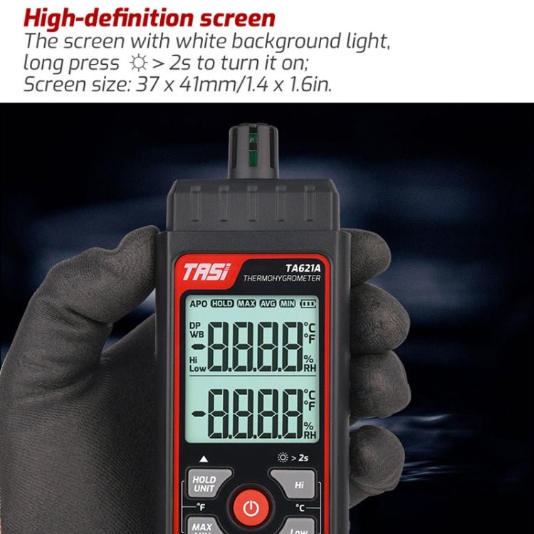 TASI TA621A Digital Dew Point Thermometer Ambient Temperature Humidity Gauge - British D'sire