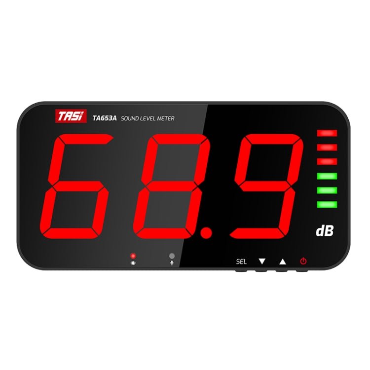 TASI TA653A Large Screen Wall - Mounted Noise Meter Decibel Detector - British D'sire