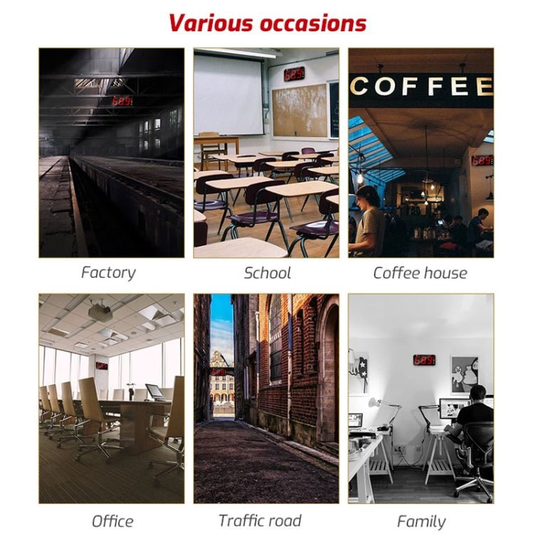 TASI TA654A Large Screen Wall - Mounted Noise Meter Decibel Detector - British D'sire