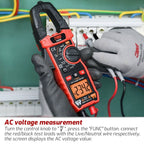 TASI TA811C Clamp Meter High Accuracy AC DC Voltage Ammeter - British D'sire