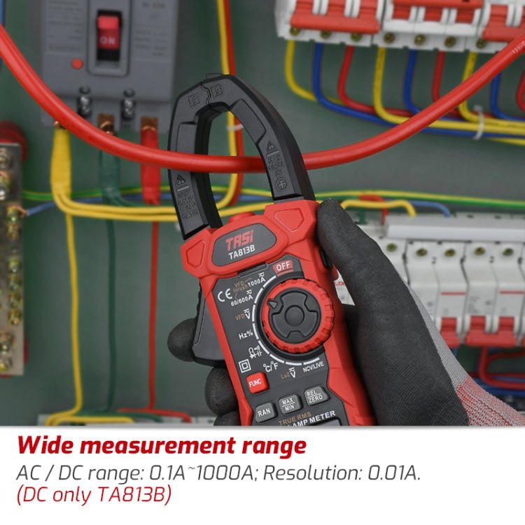 TASI TA813B Clamp Meter High Accuracy AC DC Voltage Ammeter - British D'sire