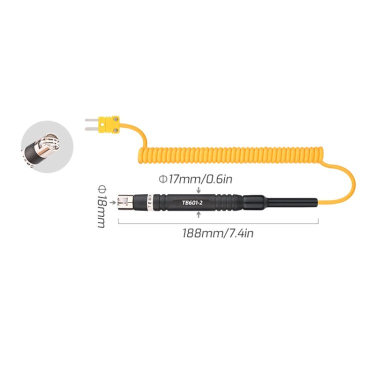 TASI TB601-2 Surface Probe K-Type Probe Use With Thermometer Secondary image