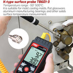TASI TB601 - 3 Surface Thermocouple K - Type Probe Use With Thermometer - British D'sire