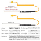 TASI TB601 - 5 Pointed Needle Liquid Probe K - Type Probe Use With Thermometer - British D'sire