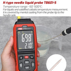 TASI TB601 - 5 Pointed Needle Liquid Probe K - Type Probe Use With Thermometer - British D'sire