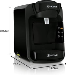 Tassimo by Bosch Suny 'Special Edition' TAS3102GB Coffee Machine,1300 Watt, 0.8 Litre - Black - Coffee Machine - British D'sire