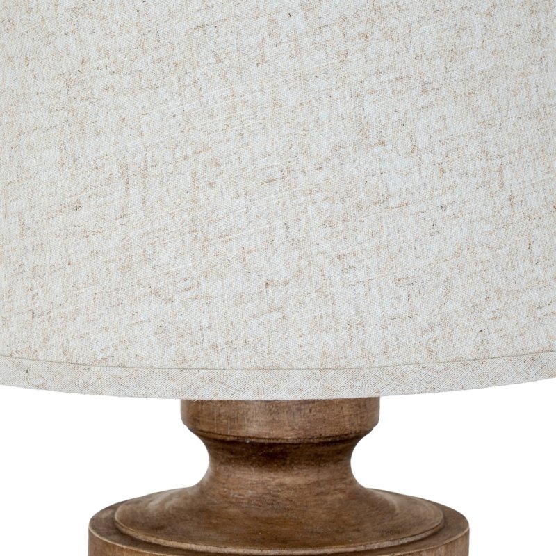 Tassora Table Lamp With Edged Linen Shade - Lamps - British D'sire