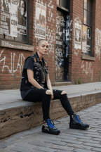 Tattoo - Black ankle boot - ANKLE BOOT - British D'sire