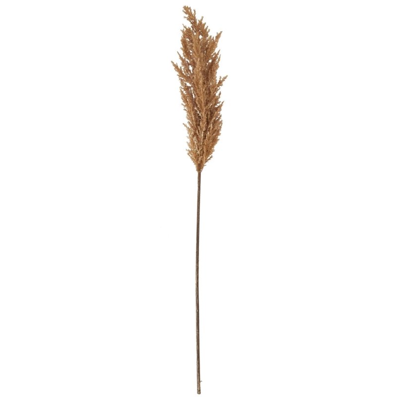 Taupe Faux Dried Pampas Grass Stem - Artificial Plants & Trees - British D'sire