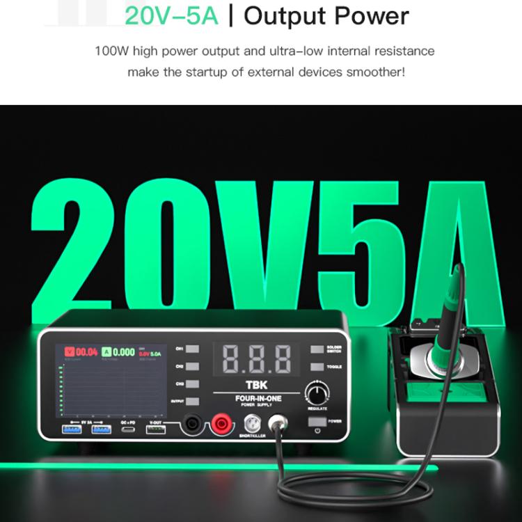 TBK - 219 20V / 5A All - purpose Integrated Workstation Power Supply with C210 Soldering Iron, Plug:US Plug - British D'sire