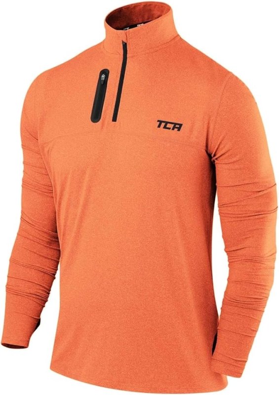 TCA Fusion Gym Tops for Men Training Sports Long Sleeve Running Top Men Gym Clothes - Men's T-Shirts & Shirts - British D'sire