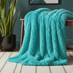 Cuddly Extra Fluffy Throw Ultra Soft Plush Blanket for Sofa Bed Home Decor - Lilac