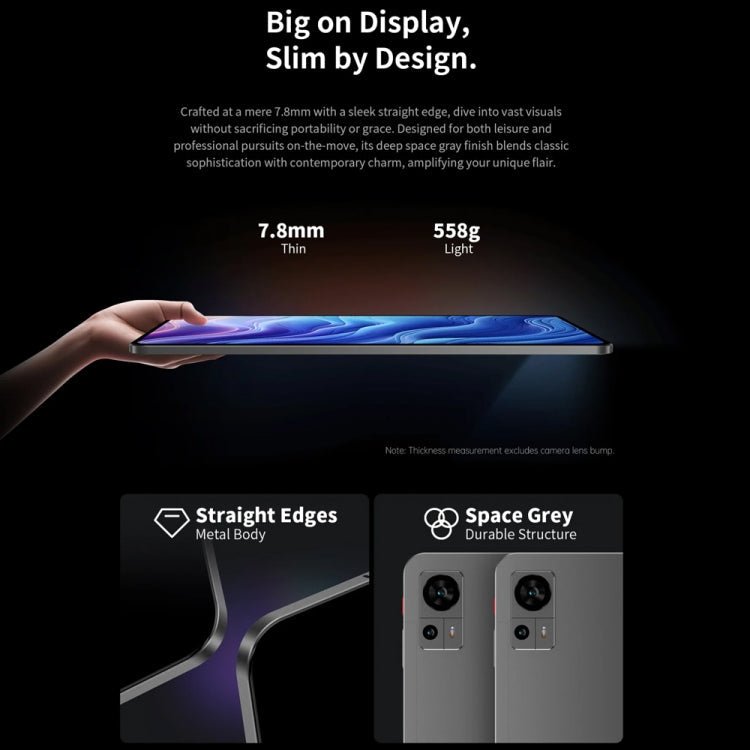 Teclast T60 4G LTE Tablet PC 12 inch, 8GB+256GB, Android 14 Unisoc T616 Octa Core, Support Dual SIM - British D'sire