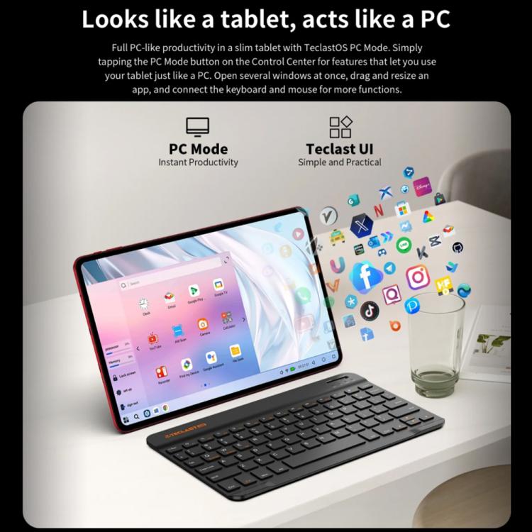 Teclast T60AI WiFi Tablet PC, 6GB+128GB, 12 inch Android 15 Allwinner A733 Octa Core with NPU - British D'sire
