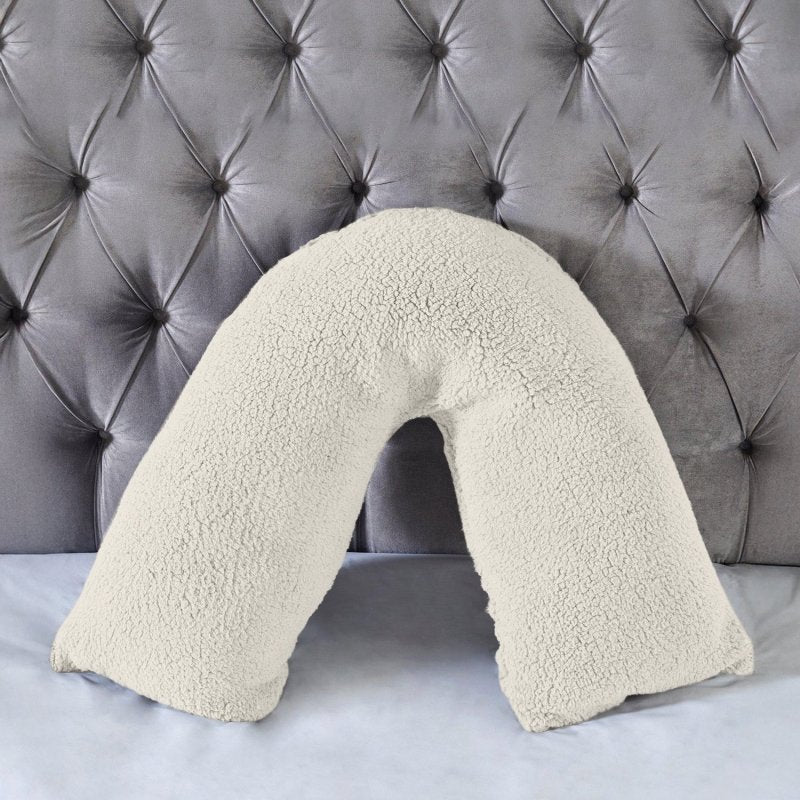 Teddy Bear Fleece Super Soft Cosy V Shape Pillowcase - British D'sire