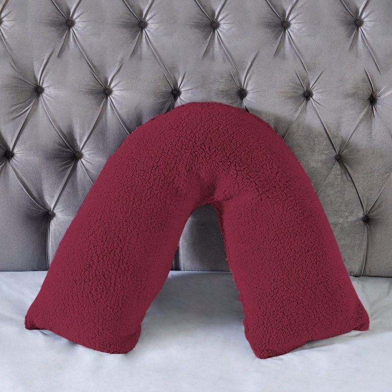 Teddy Bear Fleece Super Soft Cosy V Shape Pillowcase - British D'sire