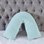 Teddy Bear Fleece Super Soft Cosy V Shape Pillowcase - Duck Egg - British D'sire