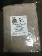 Teddy Fleece Duvet Cover Bedding Set Fitted Sheet Cosy Warm Sherpa Pillowcase - Home, Furniture & DIY:Bedding:Bedding Sets & Duvet Covers - British D'sire