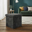 Teddy Soft Square Storage Box with Lid Elegant Organizer for Any Room - Black - British D'sire