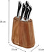 Tefal Jamie Oliver Kitchen Knives Set, 5 Pieces: Knife Block, Chef, Bread, Santoku, Utility, Paring Knives, German Stainless Steel, Ice Hardened Blades, Sharp Blades, Comfortable Grip, K267S556. - Kitchen Knives Set - British D'sire