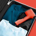 Tefal Pure Pop Slim Handheld Clothes Steamer, No Ironing Board Needed, Ready to Use in 15 Seconds, 70ml Detachable Water Tank, Travel Iron, Garment Steamer, Red, DT2022 - Slim Handheld Clothes Steamer - British D'sire