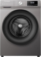 Teknix TKW8142HS 8Kg 1400 Spin Washing Machine, Steam program, 15 Min Quick Wash - Titanium Silver - British D'sire