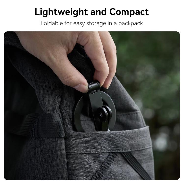 TELESIN Mobile Phone Magnetic Stand Two Claw Adapter Compatible with Chest Strap, Backpack Clip, Neck Mount(Black) - British D'sire