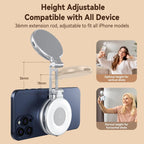 TELESIN S5 - BGD - 01 Mini Phone Magnetic Beauty Replacement Light Tri - color Temperature Portable Selfie Mirror Rotating Stretching Pocket Lamp - British D'sire