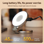 TELESIN S5 - BGD - 01 Mini Phone Magnetic Beauty Replacement Light Tri - color Temperature Portable Selfie Mirror Rotating Stretching Pocket Lamp - British D'sire