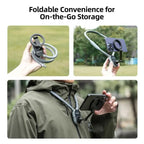 TELESIN Silicone Neck Mount Magnetic Selfie Stick Phone Neck Holder(Blue) - British D'sire