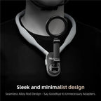 TELESIN Silicone Neck Mount Magnetic Selfie Stick Phone Neck Holder(Gray) - British D'sire