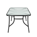 Tempered Glass Outdoor Coffee Table with Parasol Hole 150*90cm - Coffee Table - British D'sire