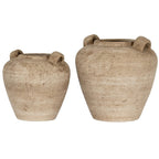 Terra Large Urn Vase With Handles - Terracotta Decorative Vase - Vases - British D'sire