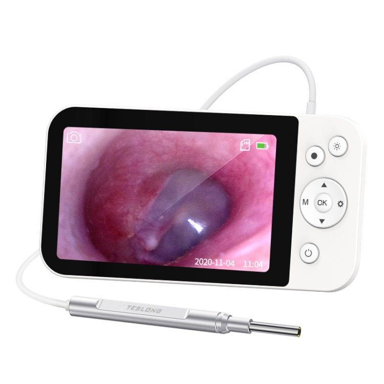 Teslong MS500 5 Inch HD Screen Illuminated Ear Pickers 3.9mm Diameter Visual Ear Care Tool - British D'sire Main image