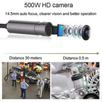 TESLONG NTS500 Industrial Pipeline Endoscope with 5 inch HD Screen, Model:Rotating 8.5mm Dual Lens / 3m - British D'sire