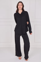 Textured Shirt & Wide - Leg Trouser Co - Ord Set - co ord set - British D'sire