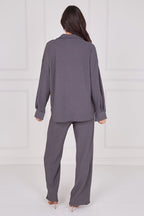 Textured Shirt & Wide - Leg Trouser Co - Ord Set - co ord set - British D'sire