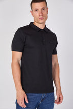 Textured Short Sleeve Polo Shirt - British D'sire